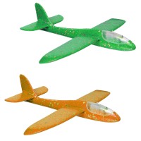 Avion din polistiren, cu led
